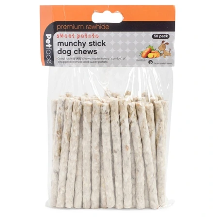 Petface 50 Pack Sweet Potato Munchy Sticks