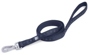 P/Face Black Tonal Dots Dog Lead Medium