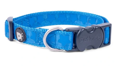 Petface Blue Tonal Stars Dog Collar Large