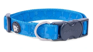 Petface Blue Tonal Stars Dog Collar Large