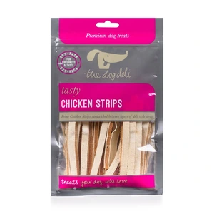 P/Face Dog Deli Chicken Strips 100g