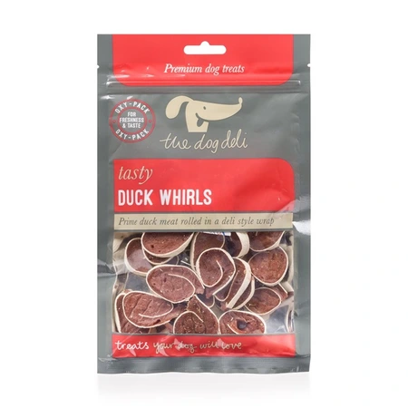 Petface Dog Deli Duck Whirls 100g