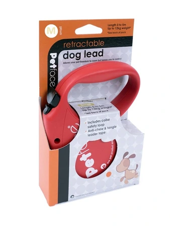 P/Face Retractable Dog Lead - MED