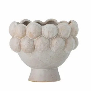 Poldor Flowerpot, Grey, Stoneware - image 1