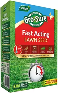 W/Land Gro-Sure Fast Acting Lawn Seed 10m2 Extra Free