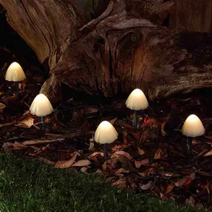 Solar Centre Forest Solar Mushroom Lights- Set of 12