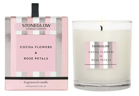 Stoneglow Jubilee Cocoa Flowers & Rose Petal Candle