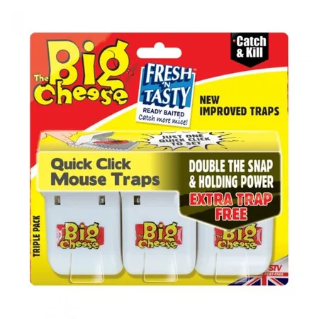 STV Quick Click Mouse Traps 3 Pack