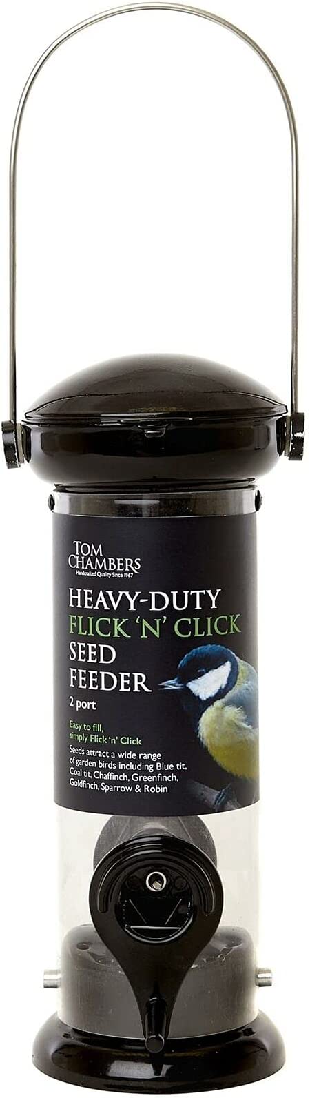 T/C Heavy Duty Flick n Click Seed Feeder 2 Port