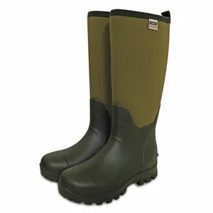 T&C BAINTON GREEN PVC BOOTS SIZE 6