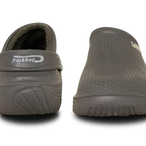 T&C Fleecy Eva Cloggies Charcoal Size 4 - image 2