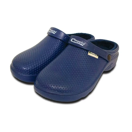 T&C Fleecy Eva Cloggies Navy Size 4 - image 1