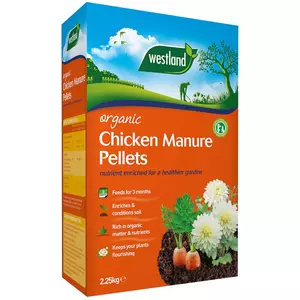 W/Land Organic Chicken Manure Pellets 2.25kg +20% EF