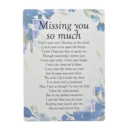 W B & Co Graveside Memorial Cards - Missing You So Much