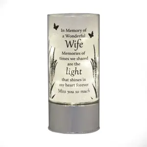 W B & Co Memorial Thoughts Of You Tube Light - Wife