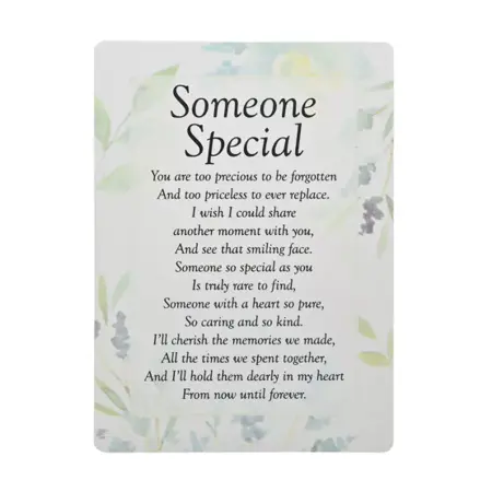 Widdop Graveside Memorial Cards - Someone Special **MULTI 12**