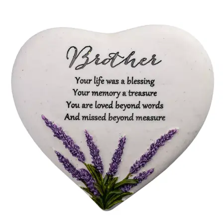 Thoughts Of You Heart Stone / Lavender - Brother