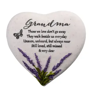 Thoughts Of You Heart Stone / Lavender - Grandma
