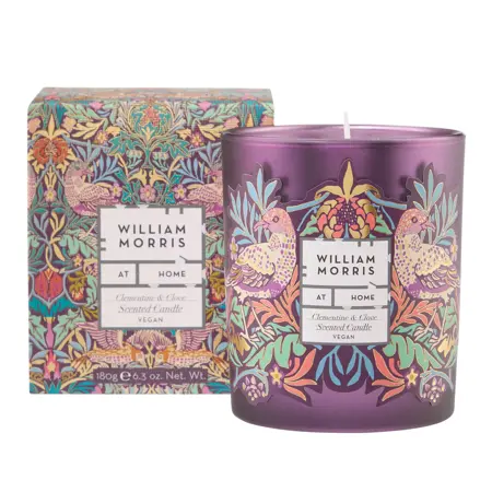 WILLIAM MORRIS AT HOME BIRD & YARE Clementine &
Clove Scented Candle 180g