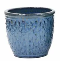 Bella Pattern Blue Pot 20Cm
