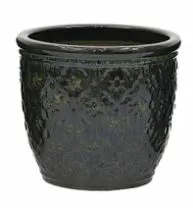 Bella Pattern Green Pot 20Cm