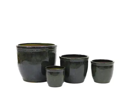 Bella Plain Green Pot 20Cm
