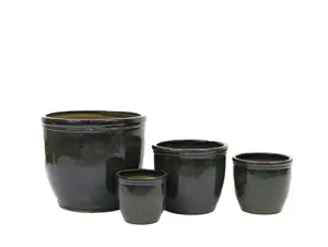 Bella Plain Green Pot 20Cm