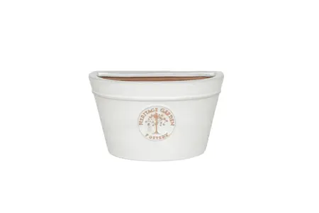 Edwardian Wall Pot White 20Cm