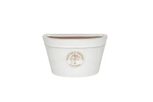 Edwardian Wall Pot White 20Cm