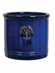 Heritage Cylinder Pot Blue 30cm