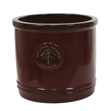Heritage Cylinder Pot Red 20cm