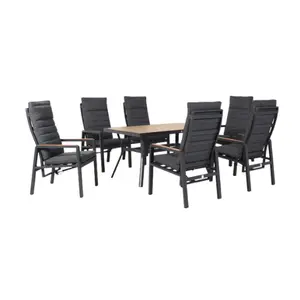 Panama Reclining 6 Seat Dining Set