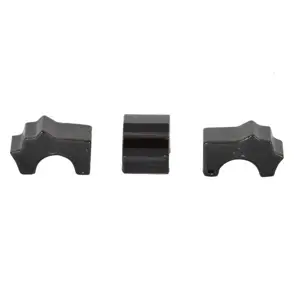 Glazed Pot Feet Large Black x3