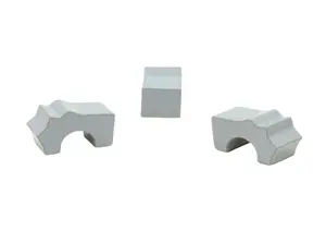 Large Grey Glazd Pot Feet X3