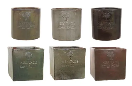 Warwick Rustic Cylinder Pot 20cm