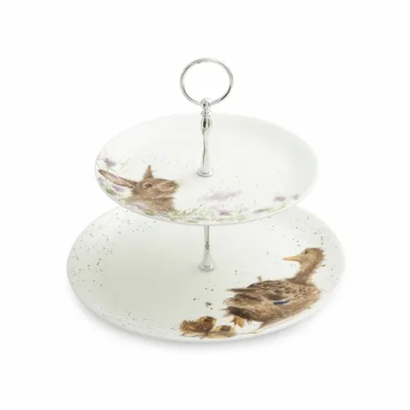 Wrendale Portmeirion 2 Tier Cake Stand