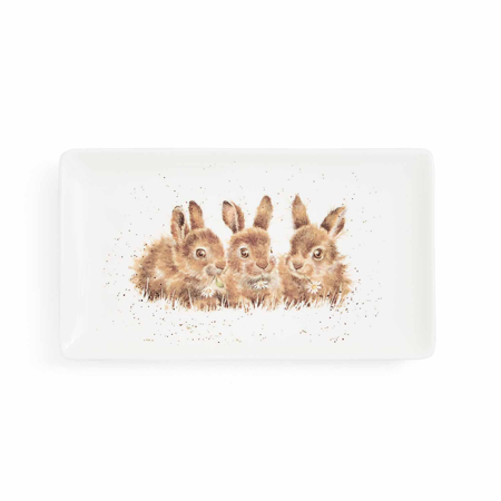 Rect. Tray 20cm (Rabbits)