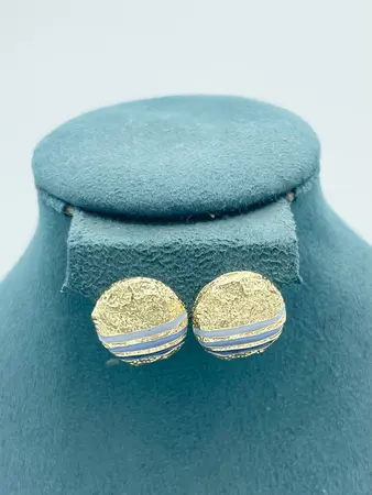Zelly Earrings Stripe Blue