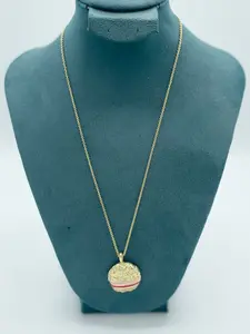 Zelly Necklace Enamel Stripe Pink