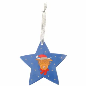 Highland Cow Star Hanger 2024