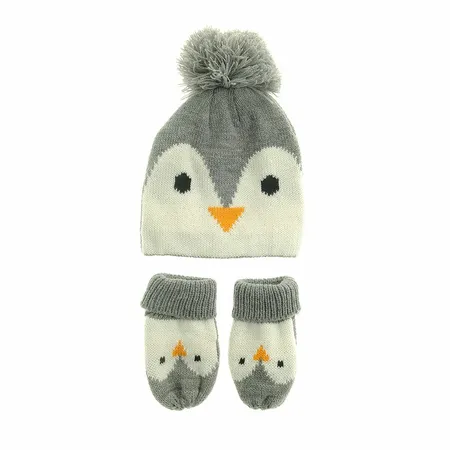 Penguin Hat and Mittens - 12-24 months