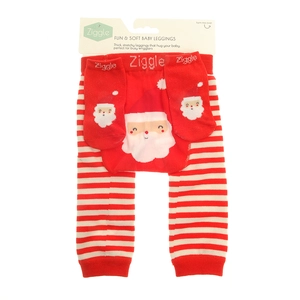 Santa Leggings and Socks Set - 6-12 months