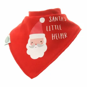 Santa's little helper Christmas Bib
